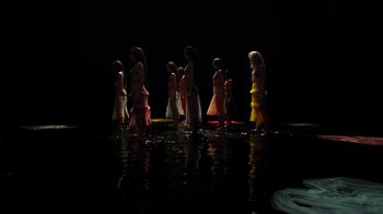 Movie still from “Florence + The Machine - Big God” (2018), directed by Autumn de Wilde – Wide shot, Low angle