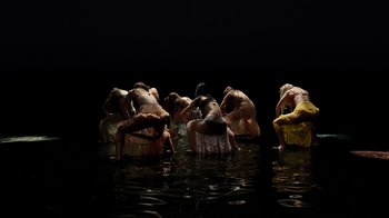 Movie still from “Florence + The Machine - Big God” (2018), directed by Autumn de Wilde – Wide shot, High angle