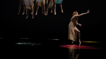Movie still from “Florence + The Machine - Big God” (2018), directed by Autumn de Wilde – Wide shot, Low angle