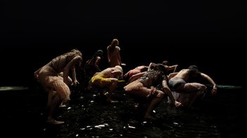 Movie still from “Florence + The Machine - Big God” (2018), directed by Autumn de Wilde – Wide shot, High angle