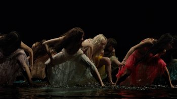Movie still from “Florence + The Machine - Big God” (2018), directed by Autumn de Wilde – Wide shot, High angle