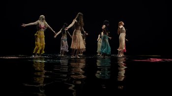 Movie still from “Florence + The Machine - Big God” (2018), directed by Autumn de Wilde – Wide shot, High angle