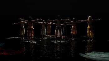 Movie still from “Florence + The Machine - Big God” (2018), directed by Autumn de Wilde – Extreme Wide shot, High angle