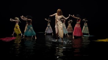 Movie still from “Florence + The Machine - Big God” (2018), directed by Autumn de Wilde – Wide shot, High angle