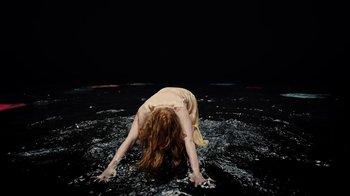 Movie still from “Florence + The Machine - Big God” (2018), directed by Autumn de Wilde – Wide shot, High angle