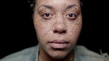 Movie still from “Thirty Seconds To Mars - Rescue Me” (2018), directed by Mark Romanek – Extreme Close Up shot, Overhead angle