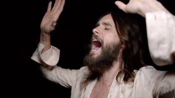 Movie still from “Thirty Seconds To Mars - Rescue Me” (2018), directed by Mark Romanek – Close Up shot, Overhead angle