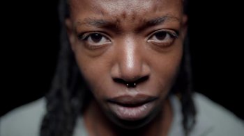 Movie still from “Thirty Seconds To Mars - Rescue Me” (2018), directed by Mark Romanek – Extreme Close Up shot, Low angle