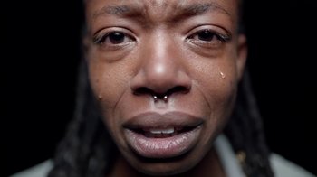 Movie still from “Thirty Seconds To Mars - Rescue Me” (2018), directed by Mark Romanek – Extreme Close Up shot, Overhead angle