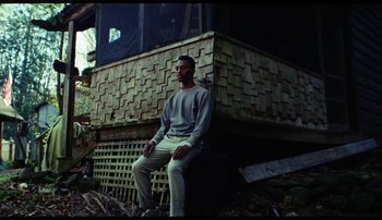 Movie still from “Bearcubs - Underwaterfall” (2018), directed by Salomon Ligthelm – Wide shot, Low angle