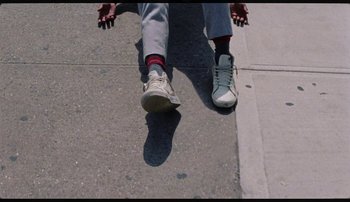 Movie still from “Bearcubs - Underwaterfall” (2018), directed by Salomon Ligthelm – Extreme Close Up shot, Overhead angle