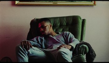 Movie still from “Bearcubs - Underwaterfall” (2018), directed by Salomon Ligthelm – Medium shot, High angle