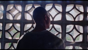 Movie still from “Bearcubs - Underwaterfall” (2018), directed by Salomon Ligthelm – Close Up shot, Low angle