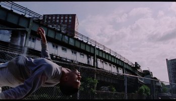 Movie still from “Bearcubs - Underwaterfall” (2018), directed by Salomon Ligthelm – Wide shot, Low angle