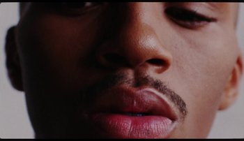 Movie still from “Bearcubs - Underwaterfall” (2018), directed by Salomon Ligthelm – Extreme Close Up shot, Overhead angle