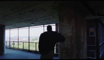 Movie still from “Bearcubs - Underwaterfall” (2018), directed by Salomon Ligthelm – Extreme Wide shot, Low angle