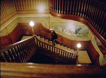 Movie still from “Young Fathers - Toy” (2018), directed by Salomon Ligthelm – Extreme Wide shot, High angle