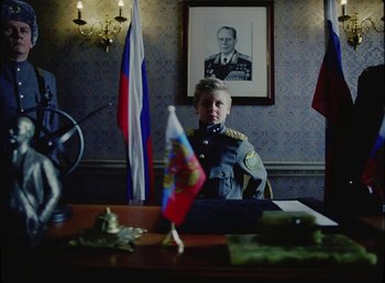 Movie still from “Young Fathers - Toy” (2018), directed by Salomon Ligthelm – Medium shot, Low angle