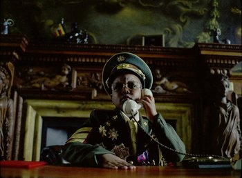 Movie still from “Young Fathers - Toy” (2018), directed by Salomon Ligthelm – Medium shot, Low angle