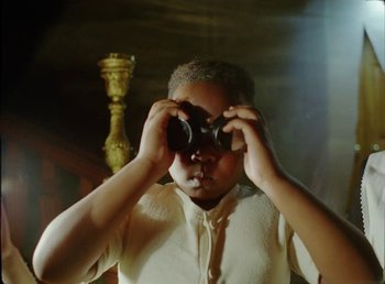 Movie still from “Young Fathers - Toy” (2018), directed by Salomon Ligthelm – Close Up shot, Low angle