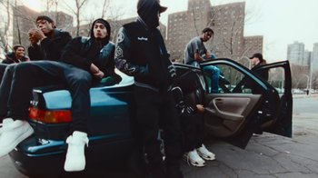 Movie still from “Asap Rocky - Forever” (2018), directed by Dexter Navy – Medium shot, Low angle