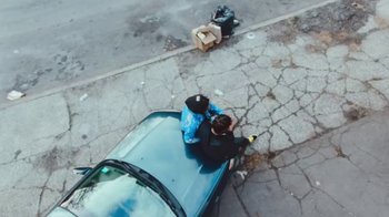 Movie still from “Asap Rocky - Forever” (2018), directed by Dexter Navy – Extreme Wide shot, Overhead angle