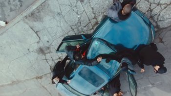 Movie still from “Asap Rocky - Forever” (2018), directed by Dexter Navy – Extreme Wide shot, Overhead angle