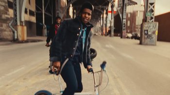 Movie still from “Asap Rocky - Forever” (2018), directed by Dexter Navy – Medium shot, Low angle