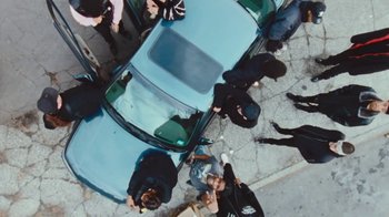Movie still from “Asap Rocky - Forever” (2018), directed by Dexter Navy – Wide shot, Overhead angle