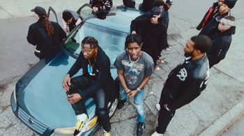 Movie still from “Asap Rocky - Forever” (2018), directed by Dexter Navy – Medium shot, Low angle