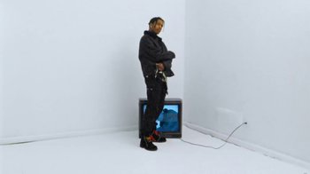 Movie still from “Asap Rocky - Forever” (2018), directed by Dexter Navy – Medium shot, Low angle