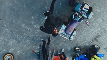 Movie still from “Asap Rocky - Forever” (2018), directed by Dexter Navy – Extreme Wide shot, Overhead angle