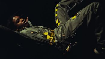 Movie still from “Asap Rocky - Forever” (2018), directed by Dexter Navy – Medium shot, Low angle