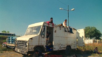 Movie still from “A.CHAL - Cuánto” (2018), directed by Dexter Navy – Wide shot, Low angle