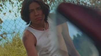 Movie still from “A.CHAL - Cuánto” (2018), directed by Dexter Navy – Close Up shot, Low angle