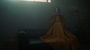 Movie still from “Jack White - Over and Over” (2018), directed by Us – Medium shot, Low angle