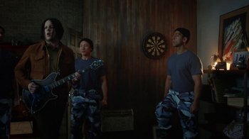 Movie still from “Jack White - Over and Over” (2018), directed by Us – Medium shot, Over the shoulder angle