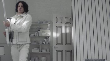 Movie still from “Jack White - Over and Over” (2018), directed by Us – Medium shot, Low angle