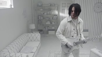 Movie still from “Jack White - Over and Over” (2018), directed by Us – Medium shot, Low angle