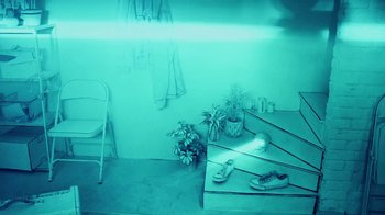 Movie still from “Jack White - Over and Over” (2018), directed by Us – Wide shot, Overhead angle