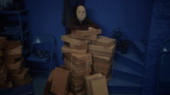 Movie still from “Jack White - Over and Over” (2018), directed by Us – Medium shot, High angle