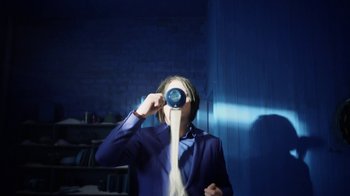 Movie still from “Jack White - Over and Over” (2018), directed by Us – Extreme Close Up shot, Low angle