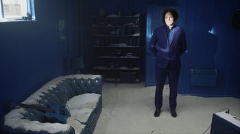 Movie still from “Jack White - Over and Over” (2018), directed by Us – Wide shot, Over the shoulder angle
