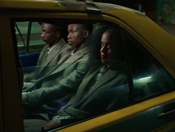 Movie still from “Seinabo Sey - I Owe You Nothing” (2018), directed by Sheila Johansson – Medium shot, Low angle