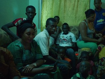 Movie still from “Seinabo Sey - I Owe You Nothing” (2018), directed by Sheila Johansson – Medium shot, High angle