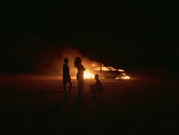 Movie still from “Seinabo Sey - I Owe You Nothing” (2018), directed by Sheila Johansson – Extreme Wide shot, High angle