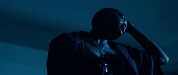 Movie still from “Bipolar Sunshine - Easy To Do” (2018), directed by Matilda Finn – Extreme Close Up shot, Low angle