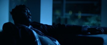 Movie still from “Bipolar Sunshine - Easy To Do” (2018), directed by Matilda Finn – Extreme Close Up shot, Low angle