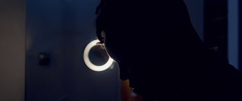 Movie still from “Bipolar Sunshine - Easy To Do” (2018), directed by Matilda Finn – Extreme Close Up shot, Low angle