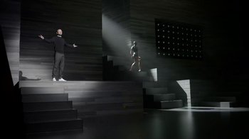 Movie still from “Justin Timberlake - Filthy” (2018), directed by Mark Romanek – Wide shot, Low angle